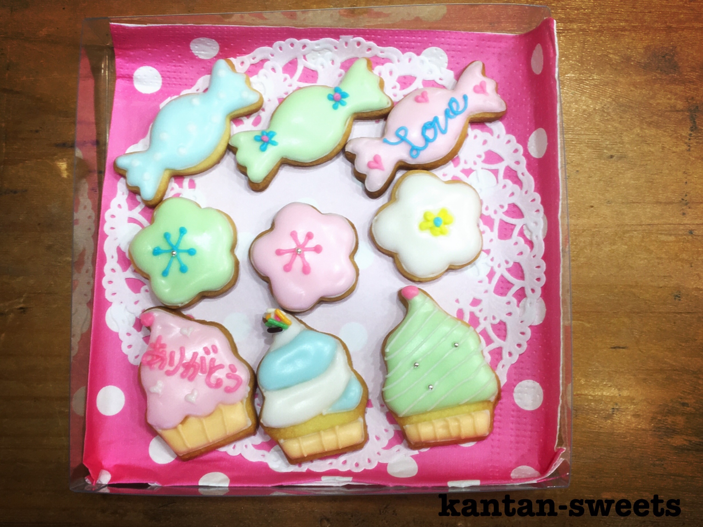 お花見のアイシングクッキー♪キャンディとカップケーキで試作を公開！
